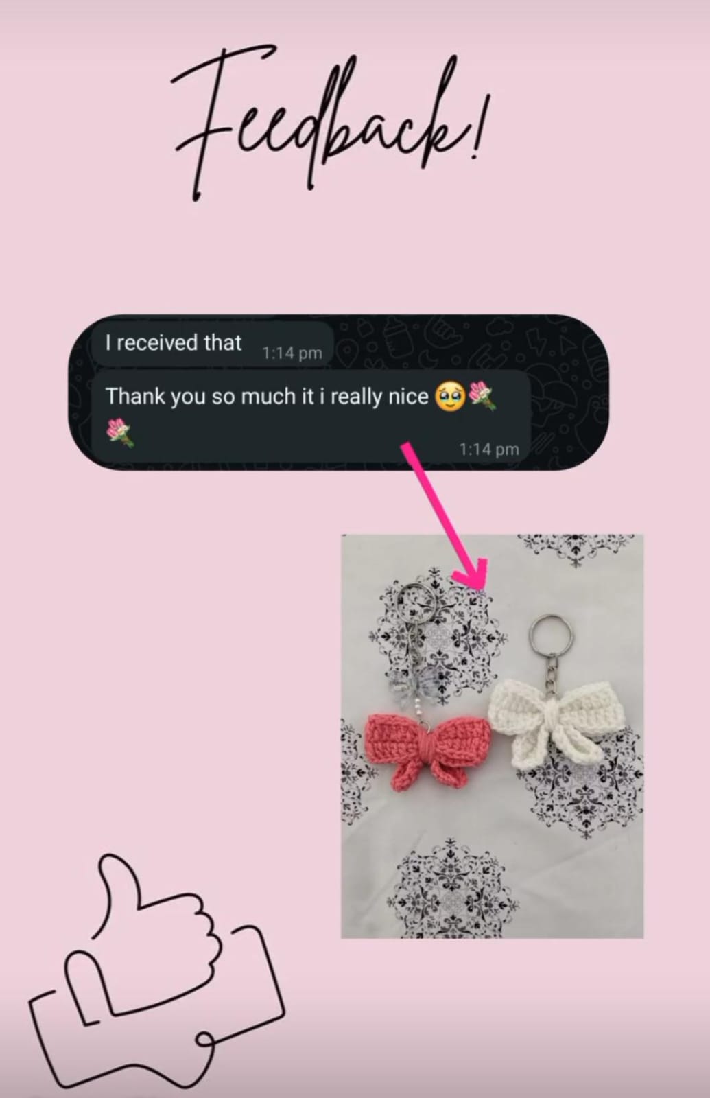 Customer Review - Bow Keychains