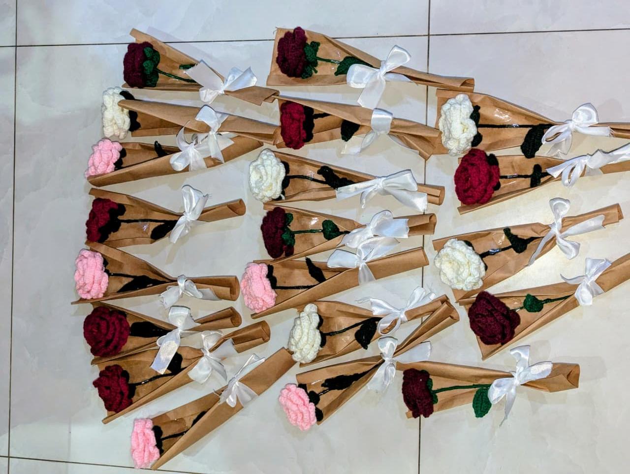 Handmade crochet process